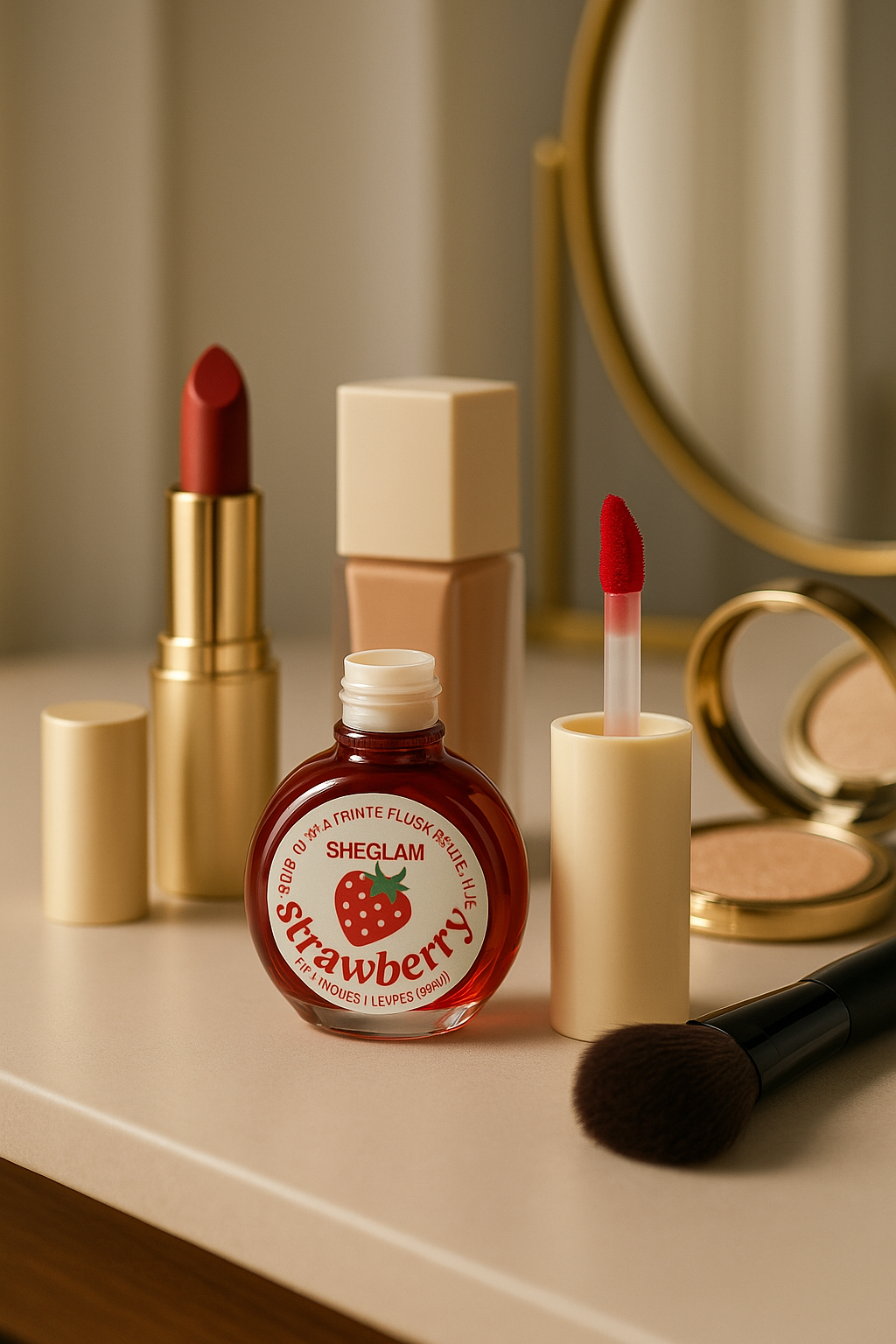 Image of She glam Lip & Cheek Tint – Strawberry (2-in-1 Flush Tint)