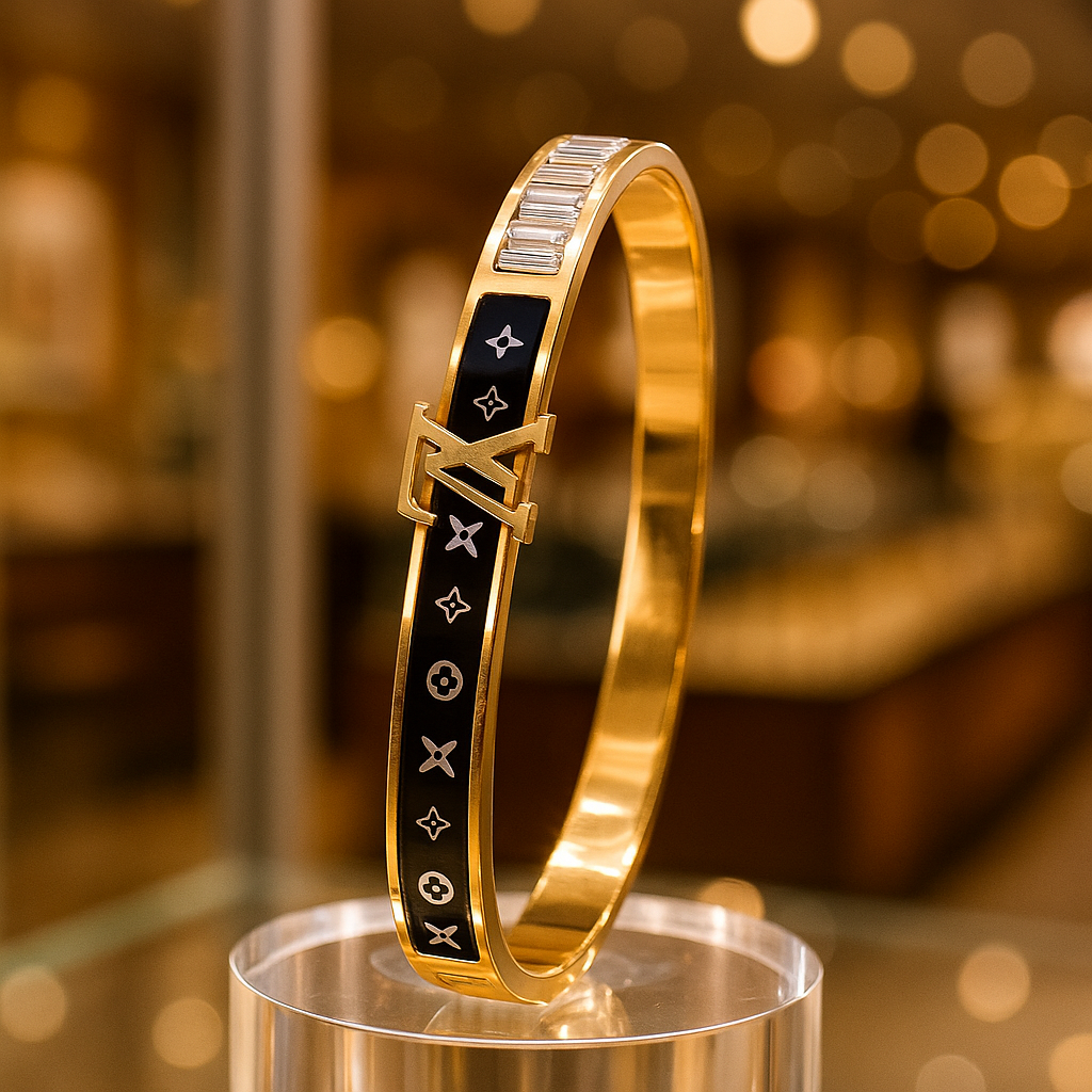 Image of LV Midnight Emblem Luxe Bangle