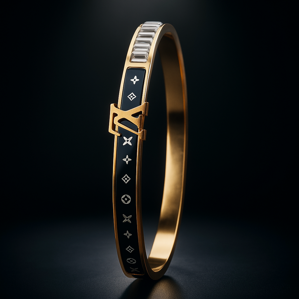 Image of LV Midnight Emblem Luxe Bangle
