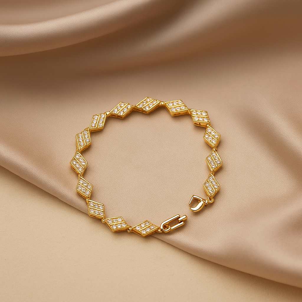 Image of Zarrah Luxe Diamond-Cut Bracelet