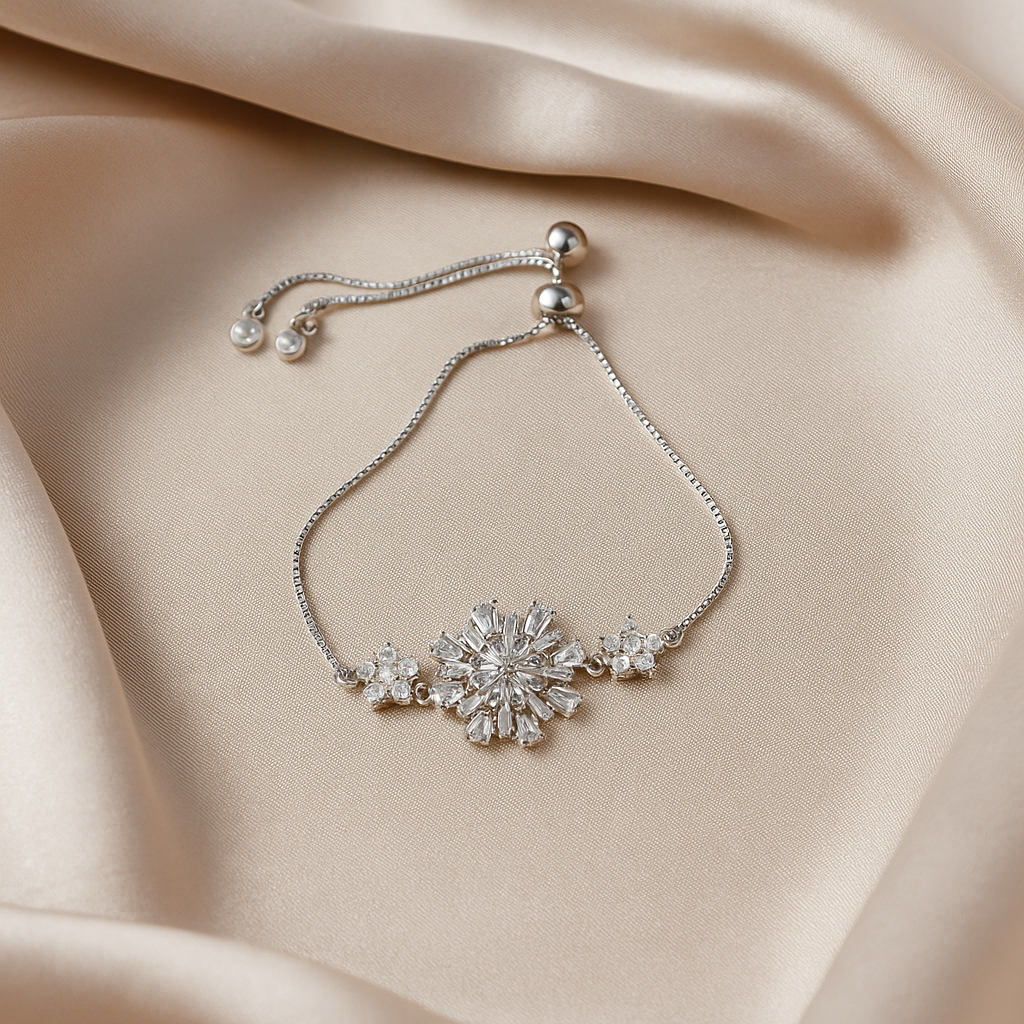 Image of Crystal Bloom Adjustable Bracelet