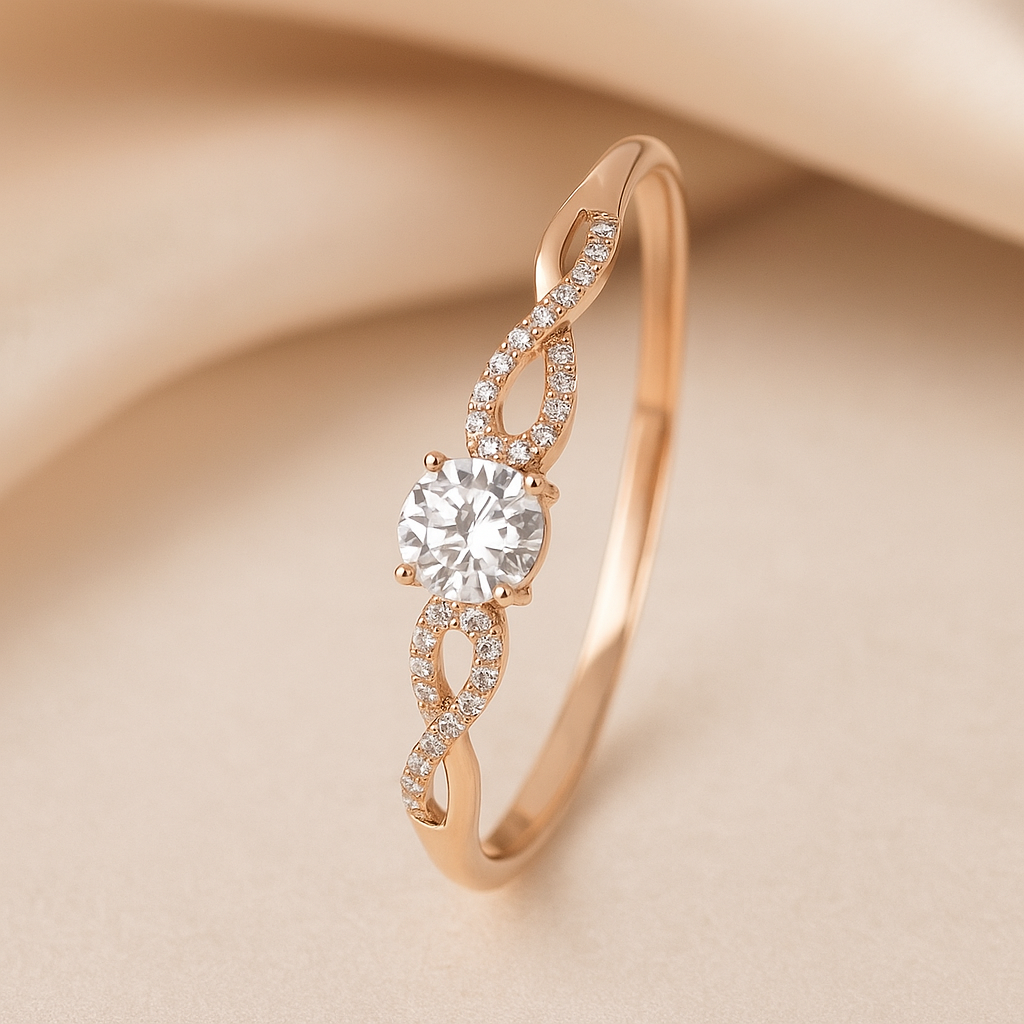 Image of Elysia Twist Diamond Ring