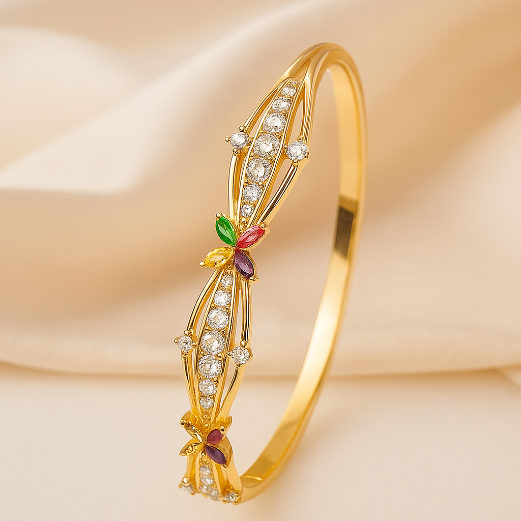 Image of FloraLuxe Gemstone Bangle