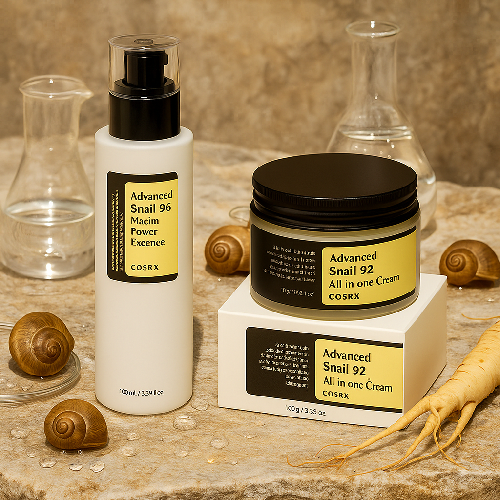 Image of COSRX Advanced Snail Duo – Snail 96 Mucin Power Essence & Snail 92 All-in-One Cream