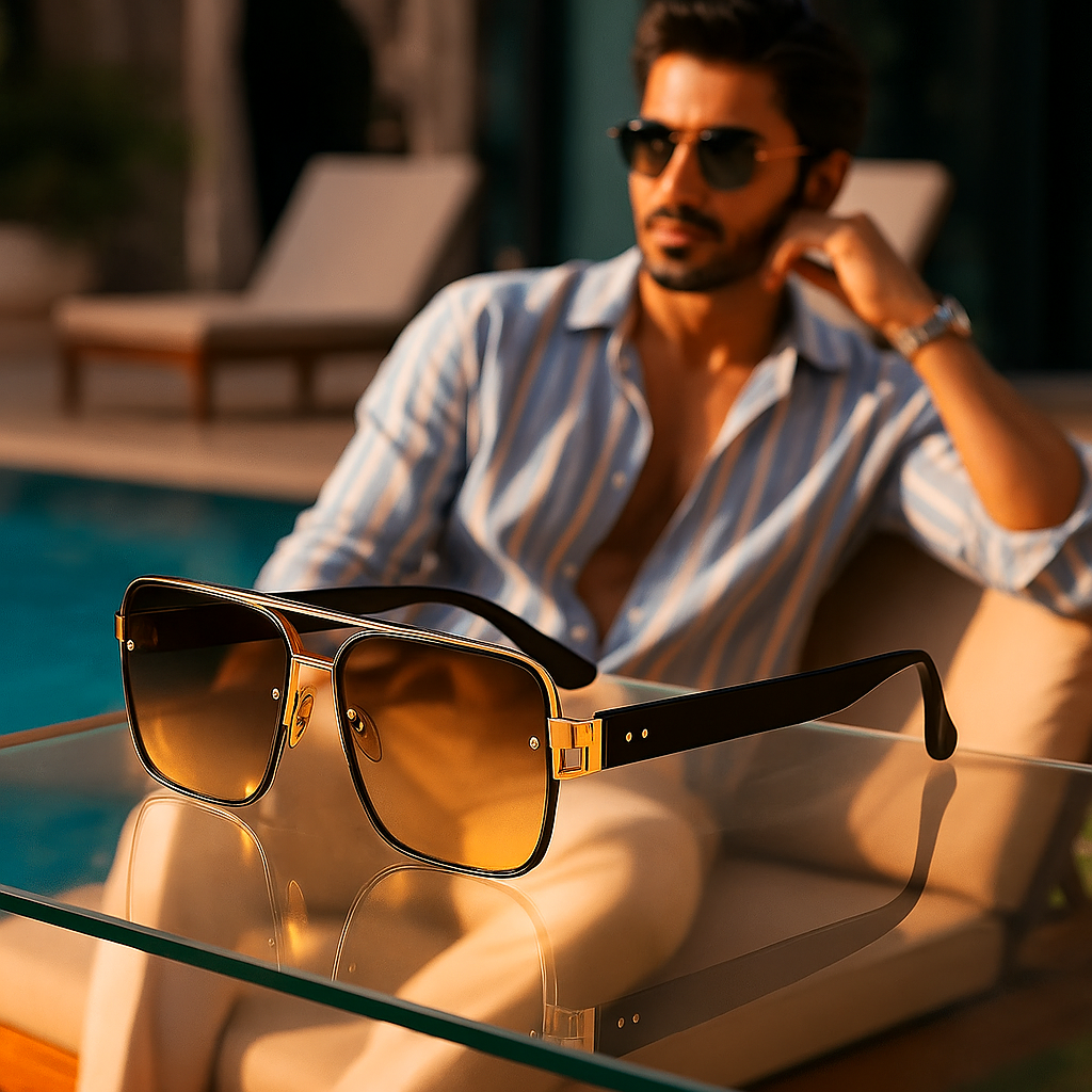 Image of Tom Ford-Inspired Premium Classic Square Sunglasses