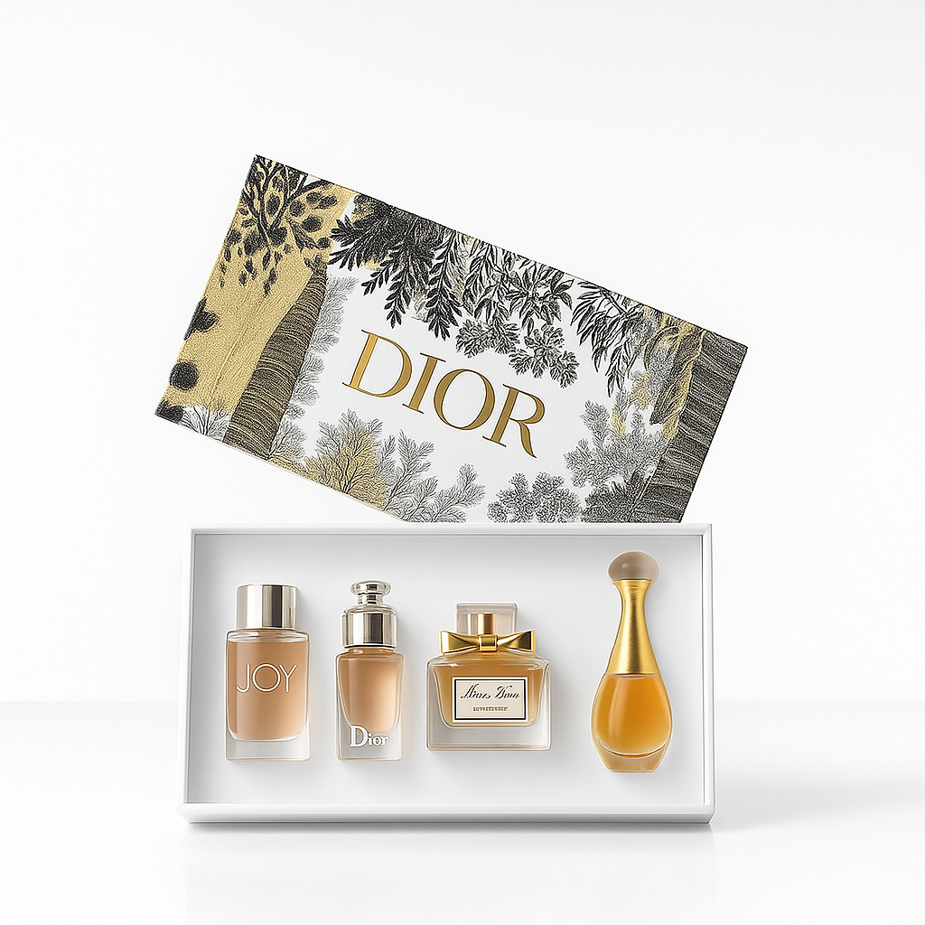 Image of Dior Luxury Mini Perfume Gift Set – Joy, Miss Dior, J’adore & Iconic Dior Scents