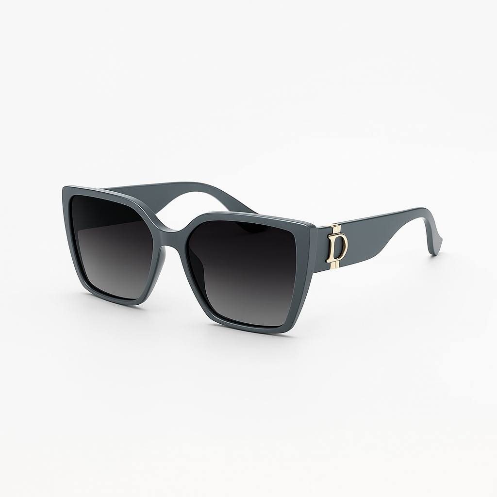 Image of Dior-Inspired Luxury Oversized Square Sunglasses with Signature Packaging