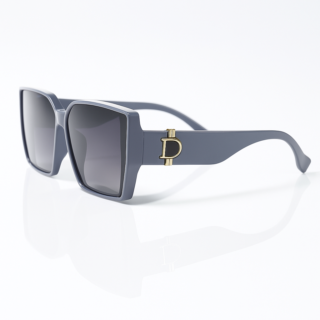 Image of Dior-Inspired Luxury Oversized Square Sunglasses with Signature Packaging