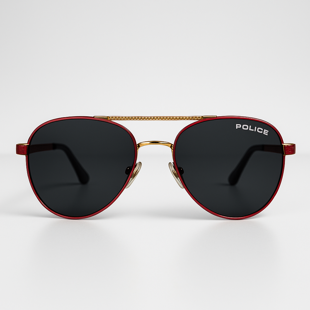Image of Police-Inspired Premium Aviator Sunglasses