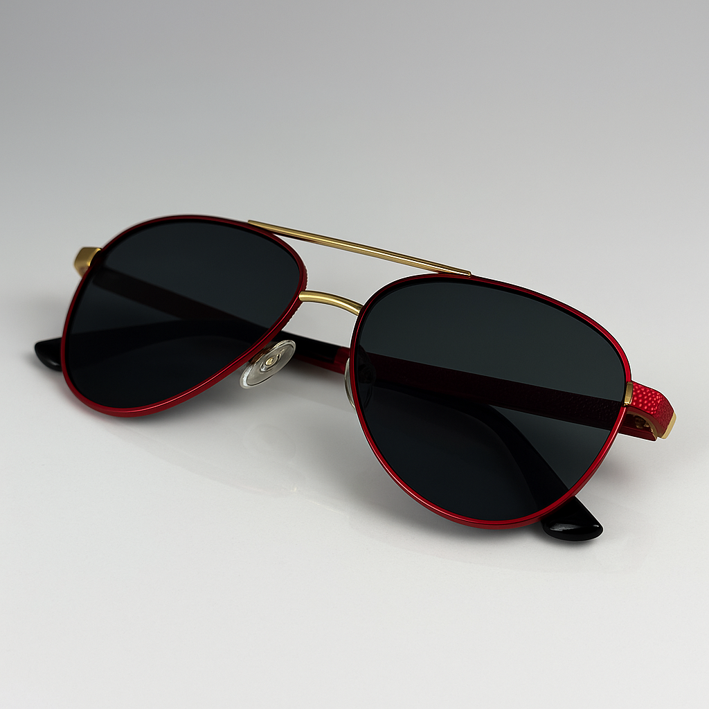 Image of Police-Inspired Premium Aviator Sunglasses