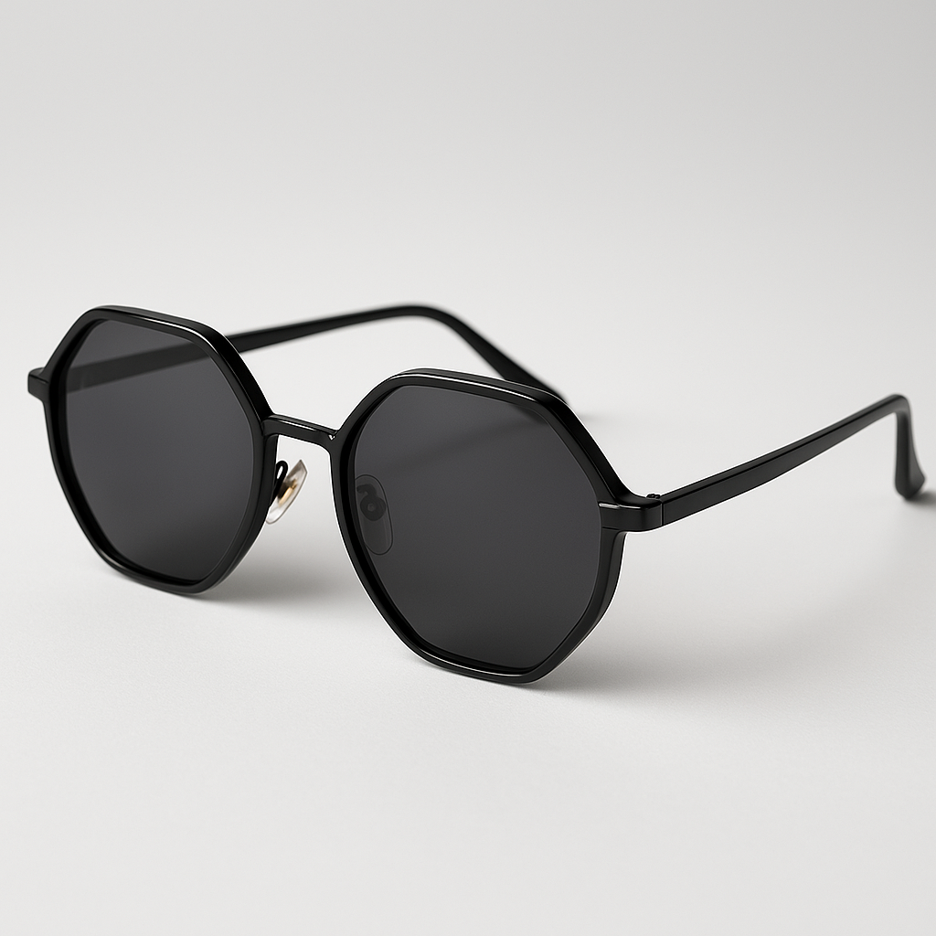 Image of Luxury-Inspired Slim Hexagon Minimalist Sunglasses