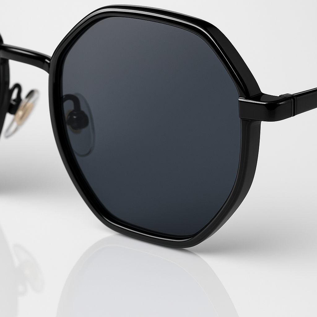 Image of Luxury-Inspired Slim Hexagon Minimalist Sunglasses