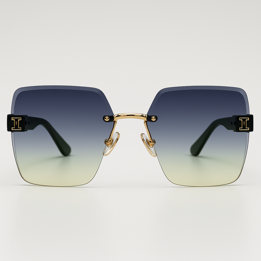 Image of VISION-Inspired Premium Rimless Square Sunglasses