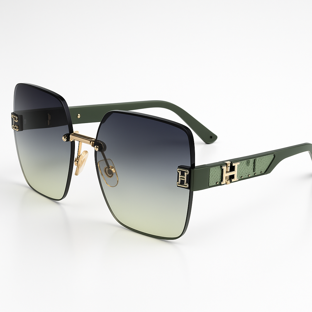 Image of VISION-Inspired Premium Rimless Square Sunglasses