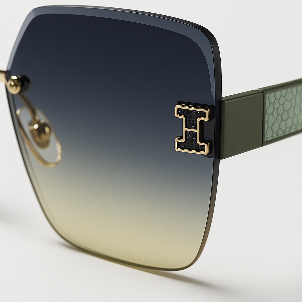 Image of VISION-Inspired Premium Rimless Square Sunglasses