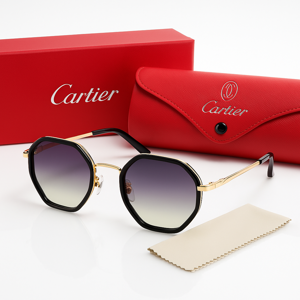 Image of Midnight-Inspired Edge Geometric Sunglasses