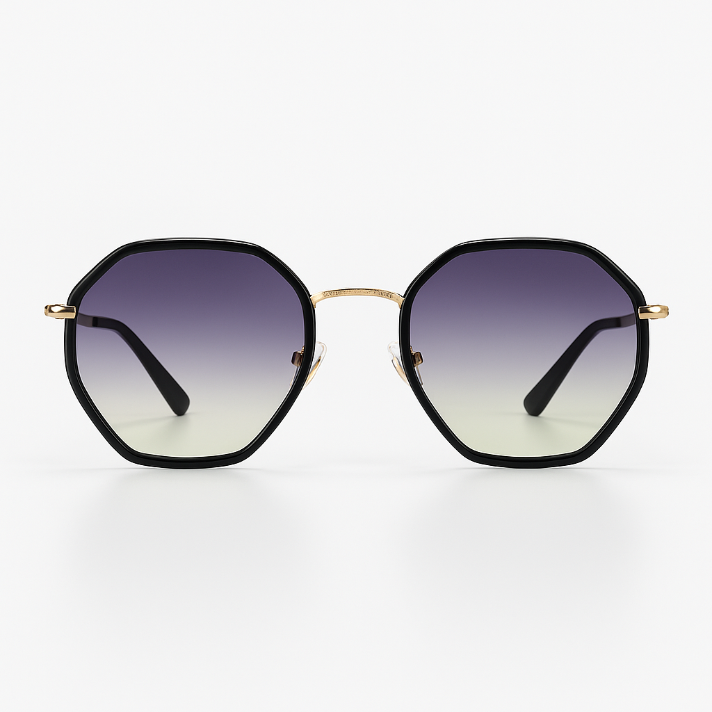 Image of Midnight-Inspired Edge Geometric Sunglasses