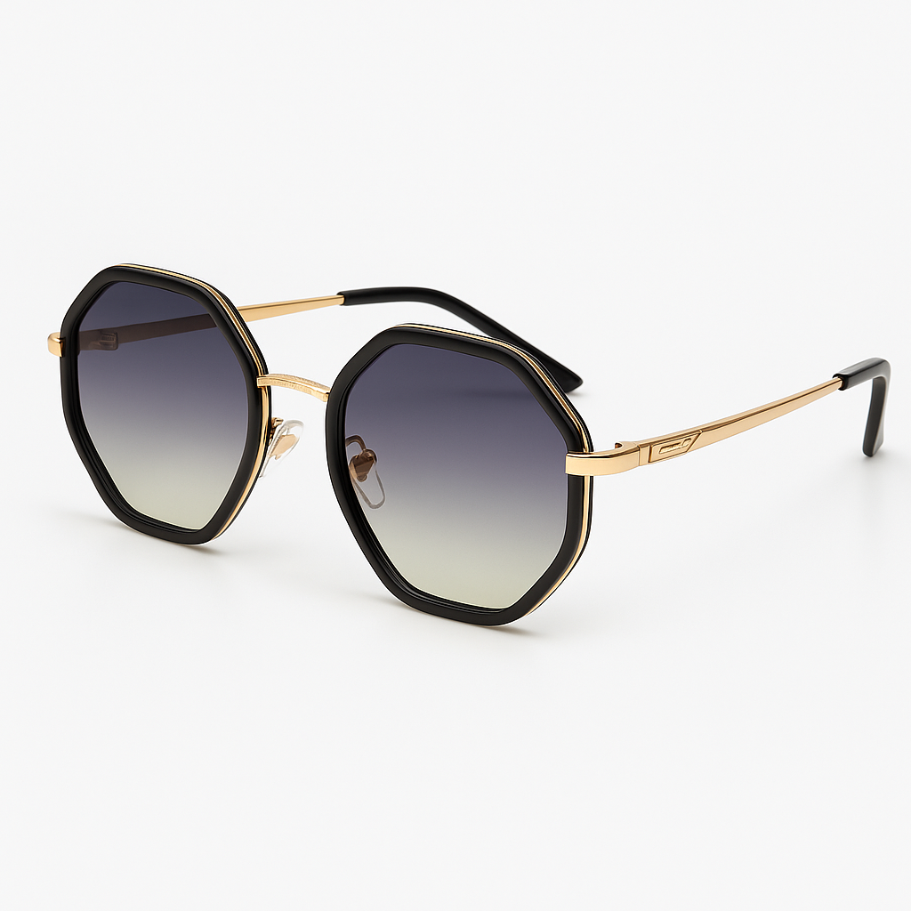 Image of Midnight-Inspired Edge Geometric Sunglasses