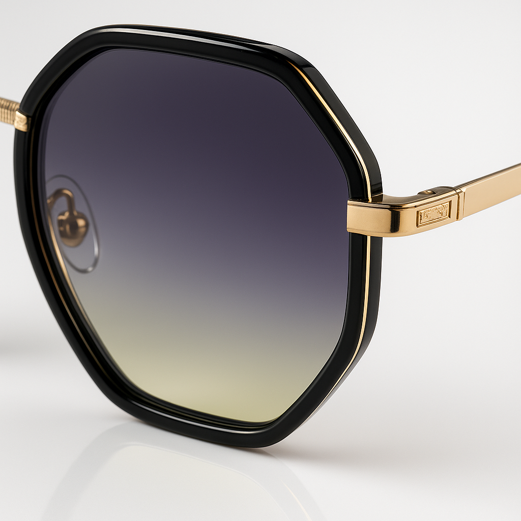 Image of Midnight-Inspired Edge Geometric Sunglasses