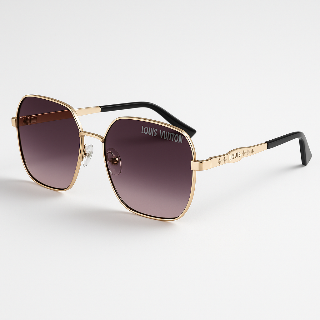 Image of LV Inspired Aurelio Luxe Sunglasses