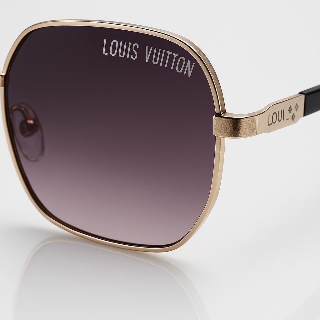 Image of LV Inspired Aurelio Luxe Sunglasses