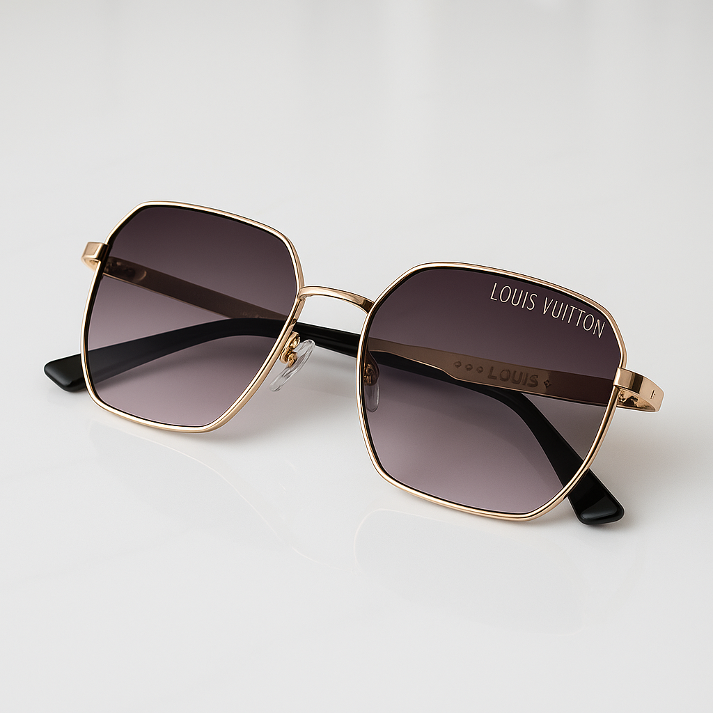 Image of LV Inspired Aurelio Luxe Sunglasses