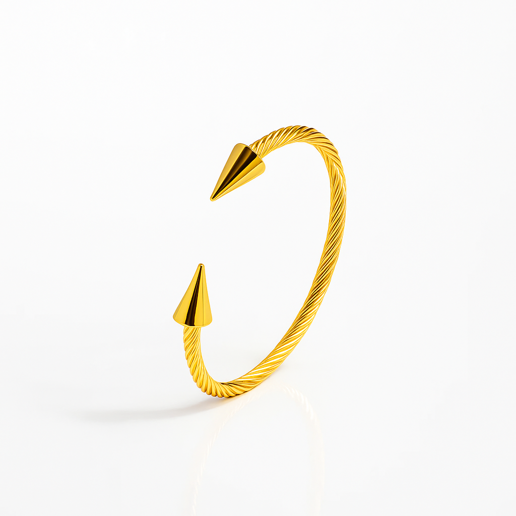 Image of Aurum Twist Spike Cuff