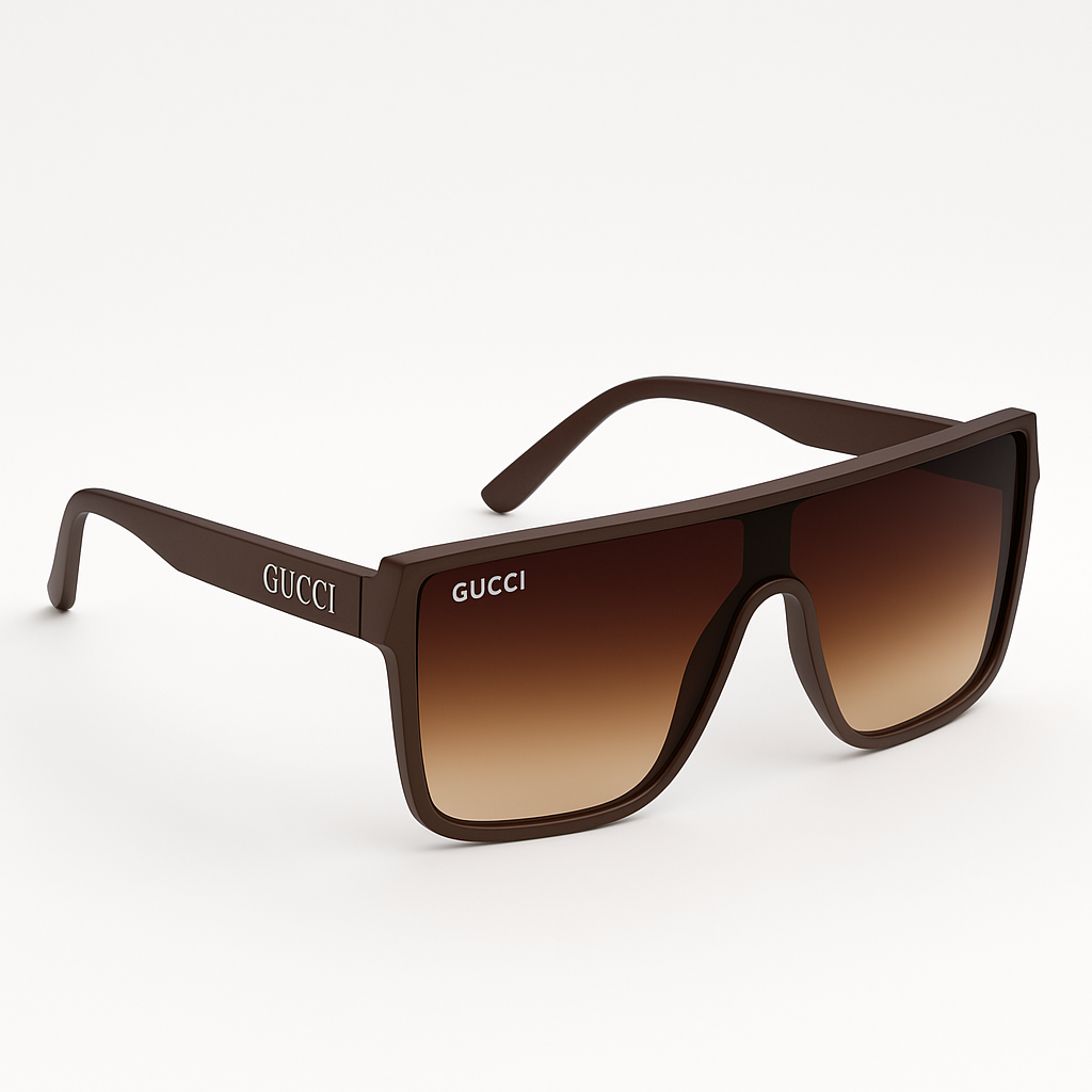 Image of Gucci-Inspired Oversized Shield Designer Sunglasses