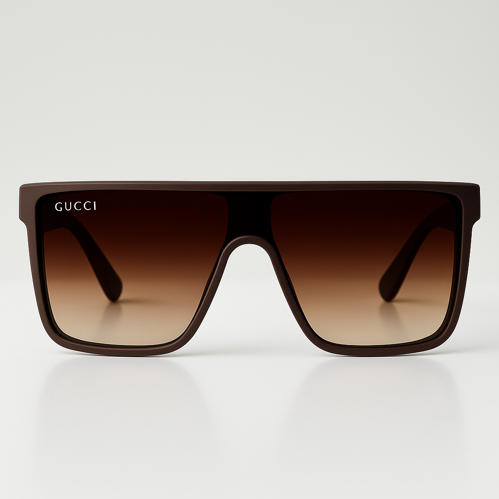 Image of Gucci-Inspired Oversized Shield Designer Sunglasses
