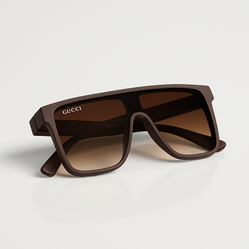 Image of Gucci-Inspired Oversized Shield Designer Sunglasses