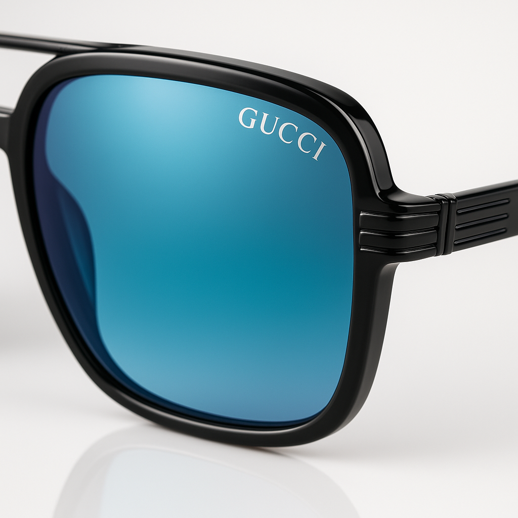 Image of GUCCI Horizon Blue Gradient Aviators