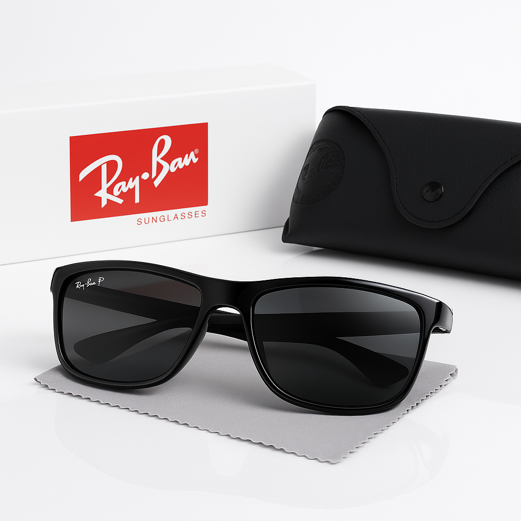 Image of Ray-Ban-Inspired Polarized Sport Wrap Sunglasses