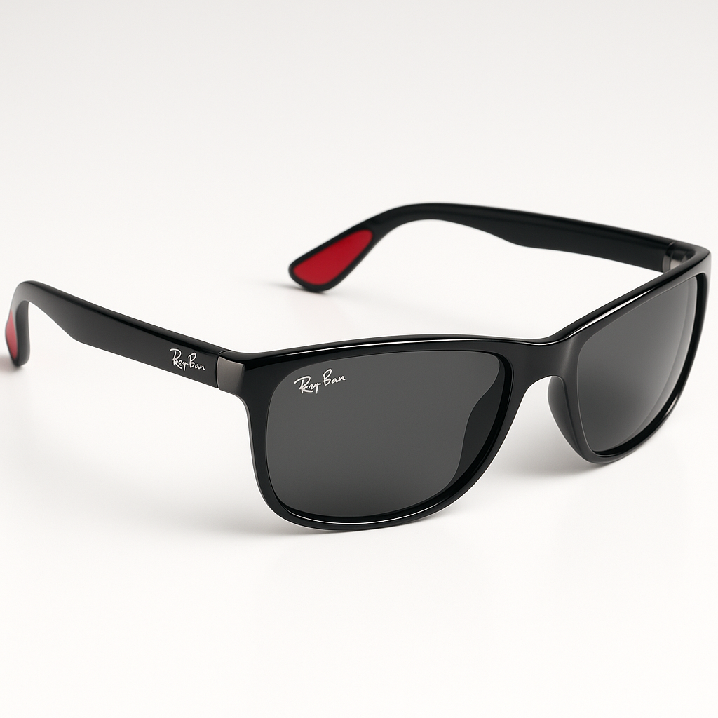 Image of Ray-Ban-Inspired Polarized Sport Wrap Sunglasses