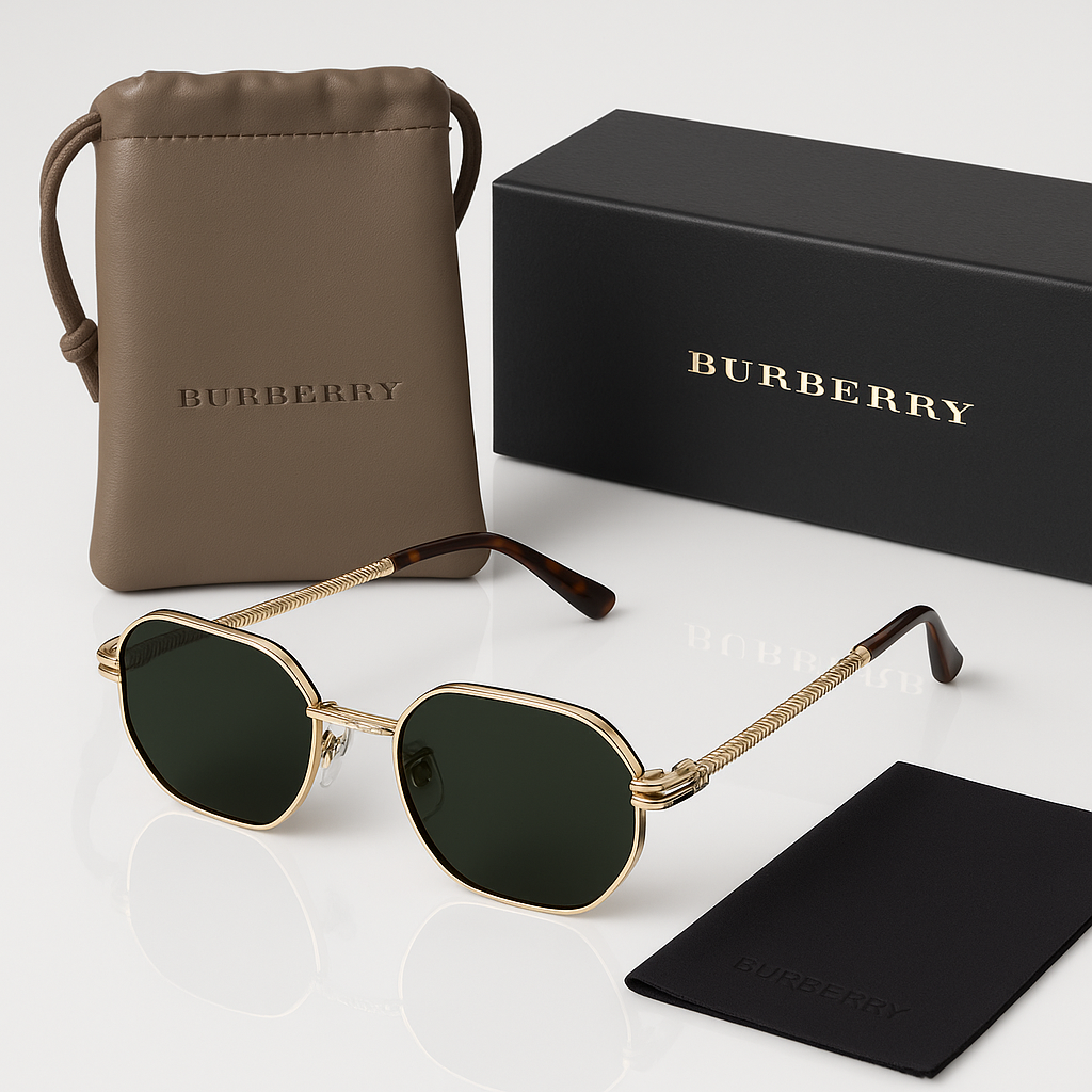 Image of Aurum-Inspired Edge Premium Octagon Frame Sunglasses