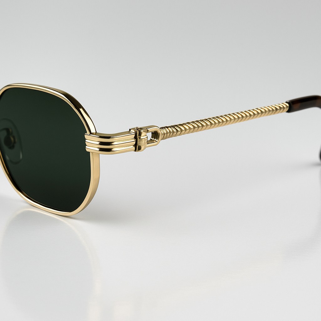 Image of Aurum-Inspired Edge Premium Octagon Frame Sunglasses