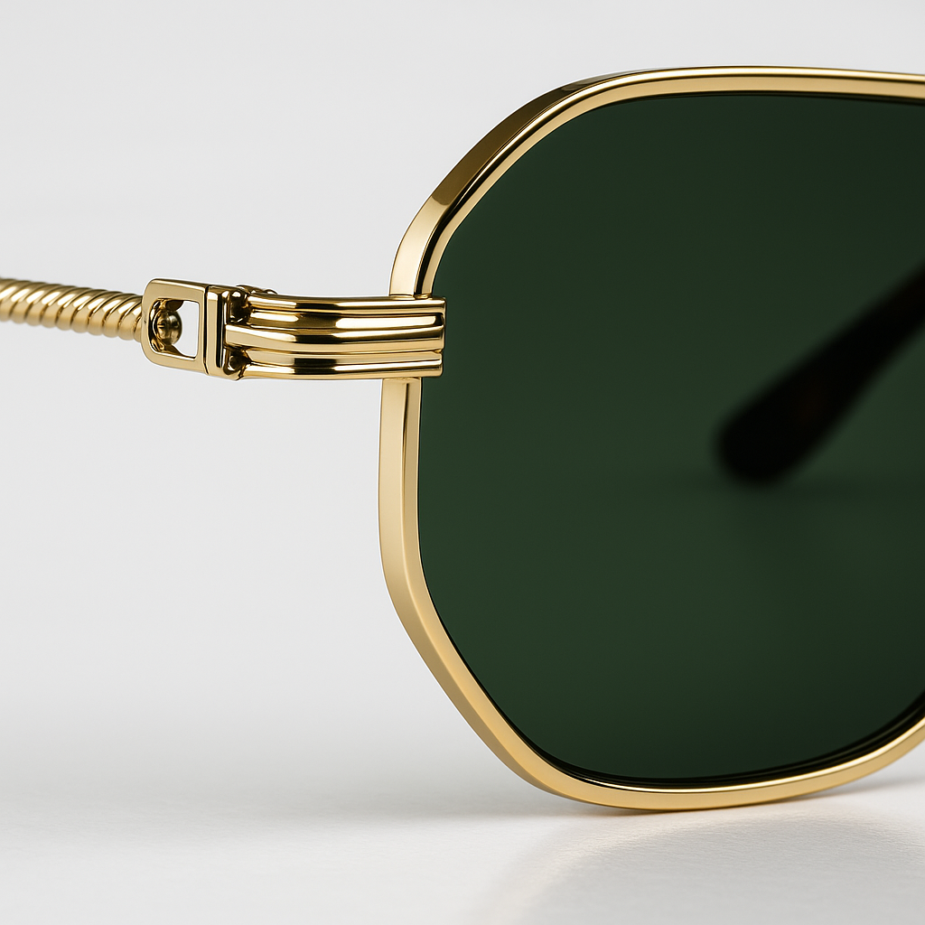Image of Aurum-Inspired Edge Premium Octagon Frame Sunglasses