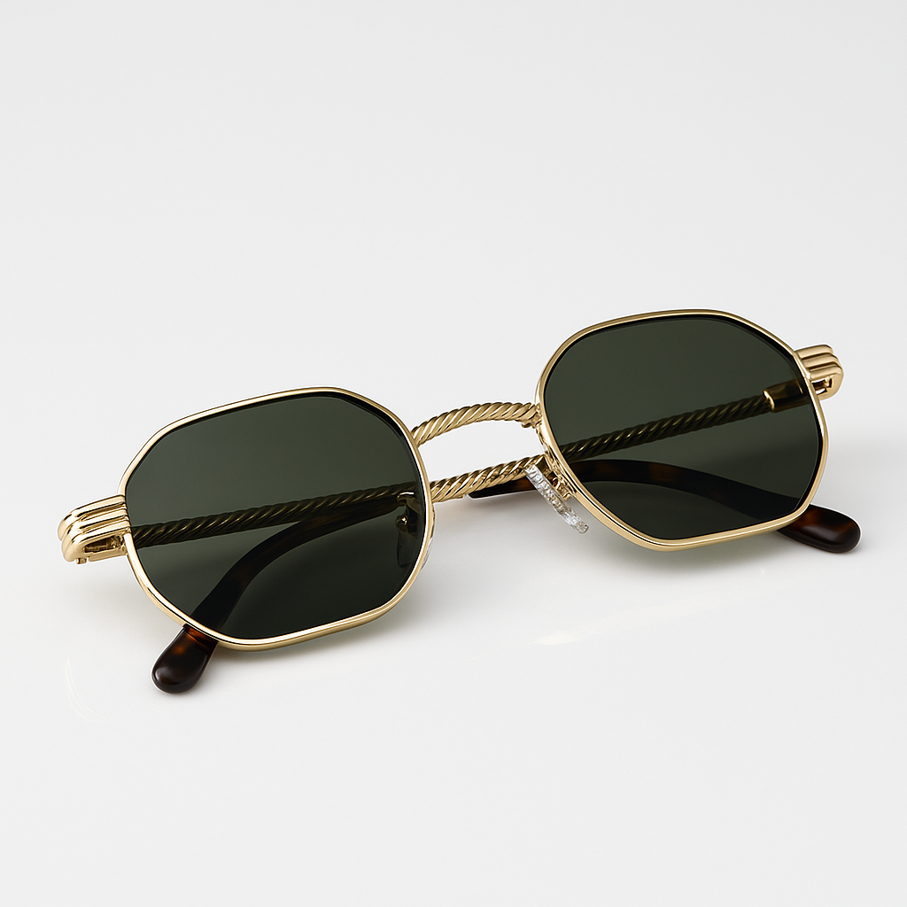 Image of Aurum-Inspired Edge Premium Octagon Frame Sunglasses