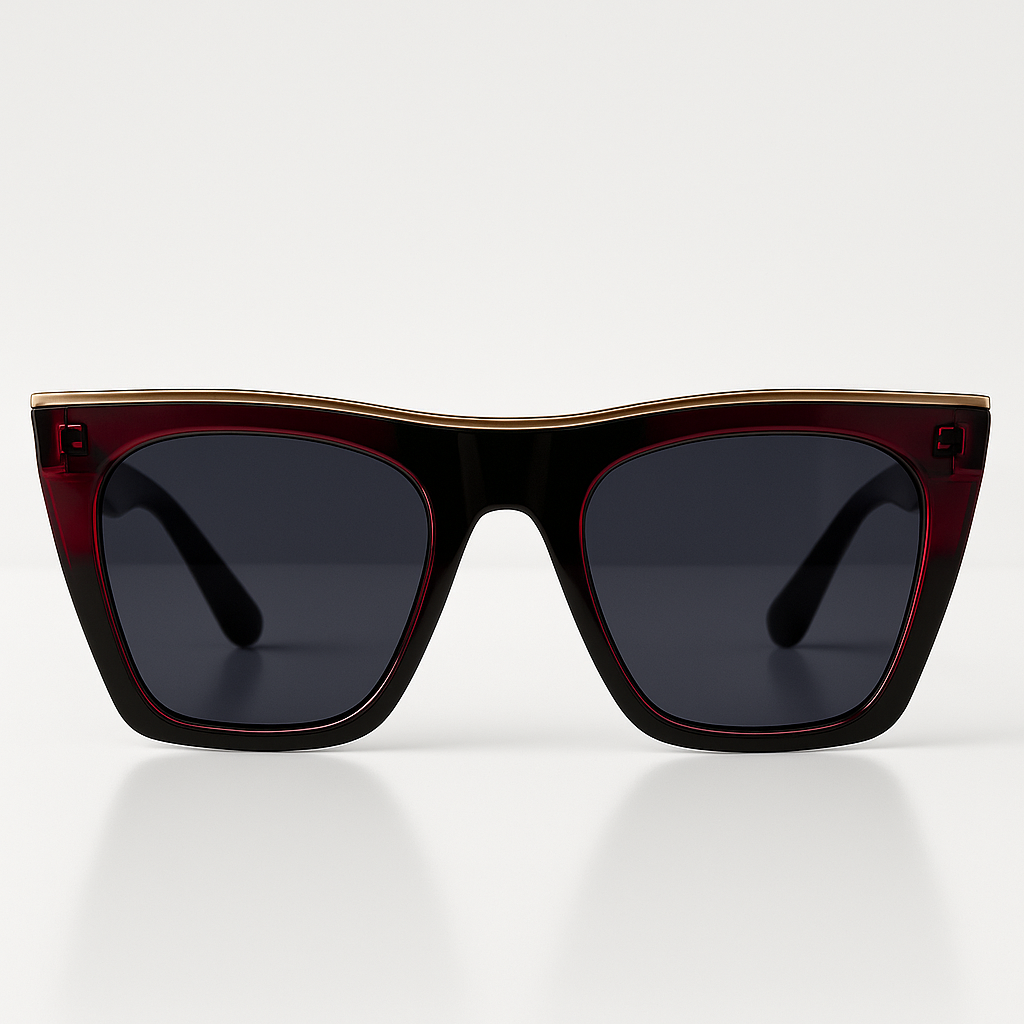 Image of Crimson Noir Shield Sunglasses