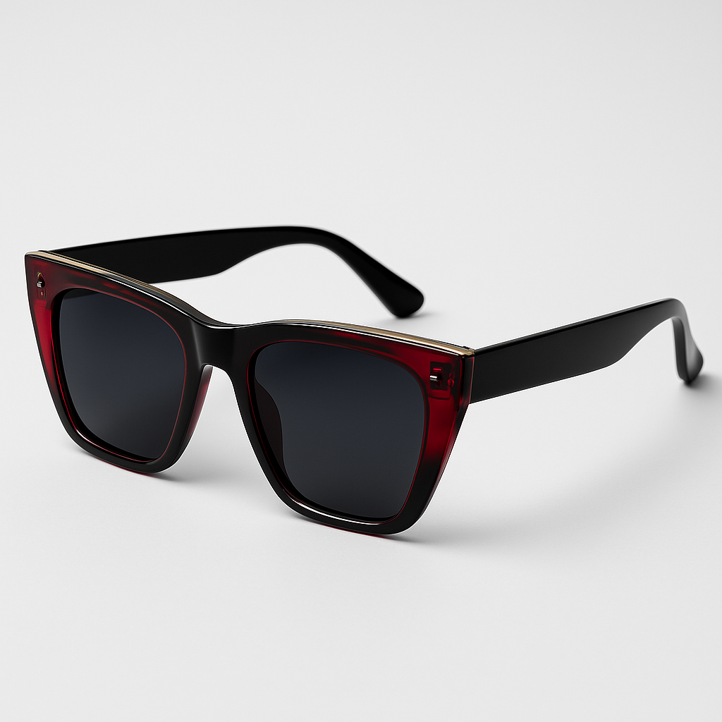 Image of Crimson Noir Shield Sunglasses