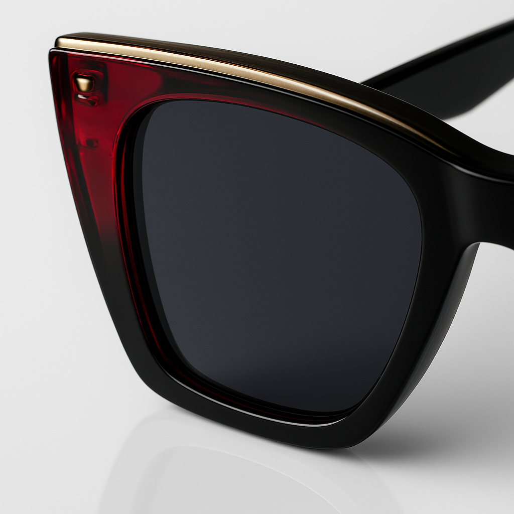 Image of Crimson Noir Shield Sunglasses