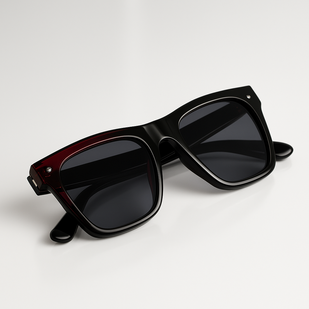 Image of Crimson Noir Shield Sunglasses