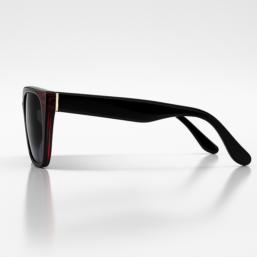 Image of Crimson Noir Shield Sunglasses