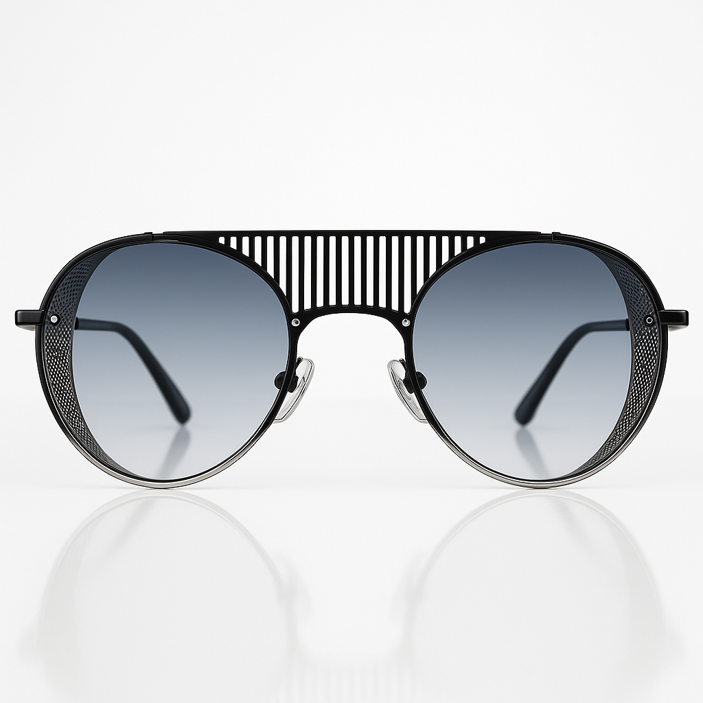 Image of Gentle Monster-Inspired Premium Shield Aviator Sunglasses