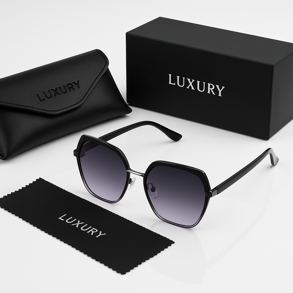 Image of Luxury-Inspired Modern Hexa-Frame Gradient Sunglasses