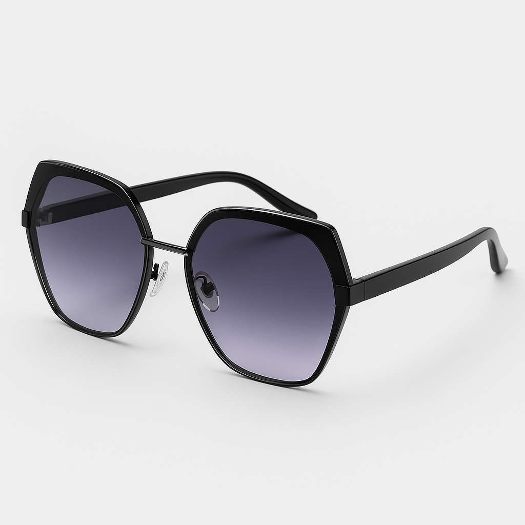 Image of Luxury-Inspired Modern Hexa-Frame Gradient Sunglasses