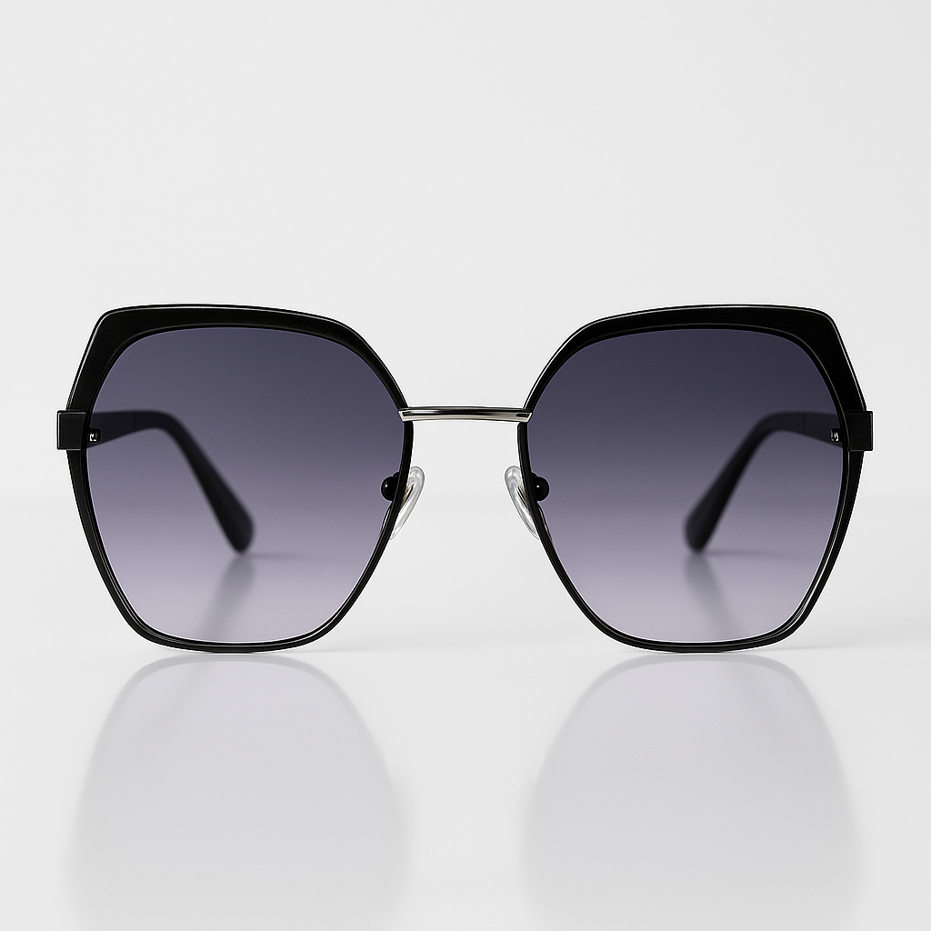 Image of Luxury-Inspired Modern Hexa-Frame Gradient Sunglasses