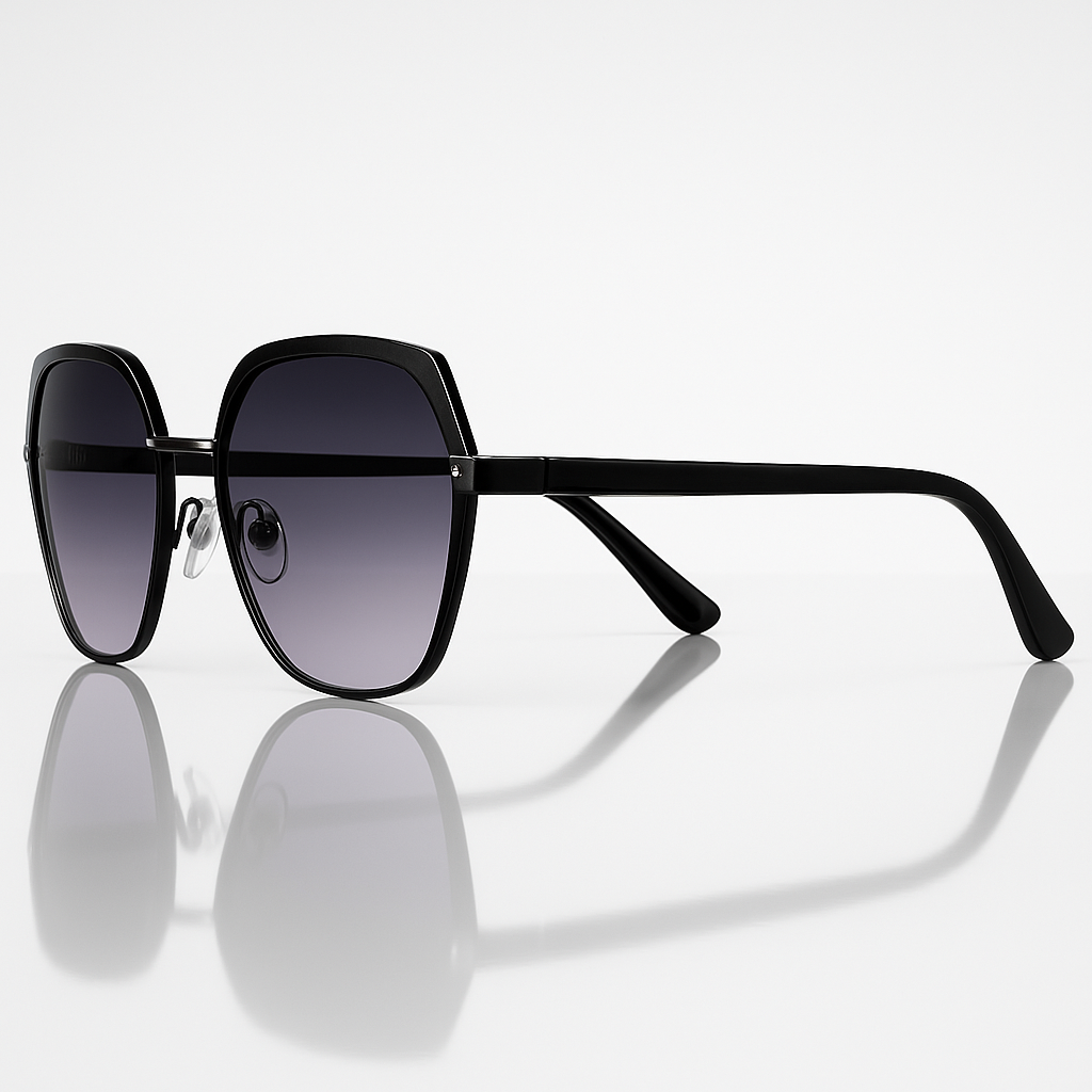 Image of Luxury-Inspired Modern Hexa-Frame Gradient Sunglasses