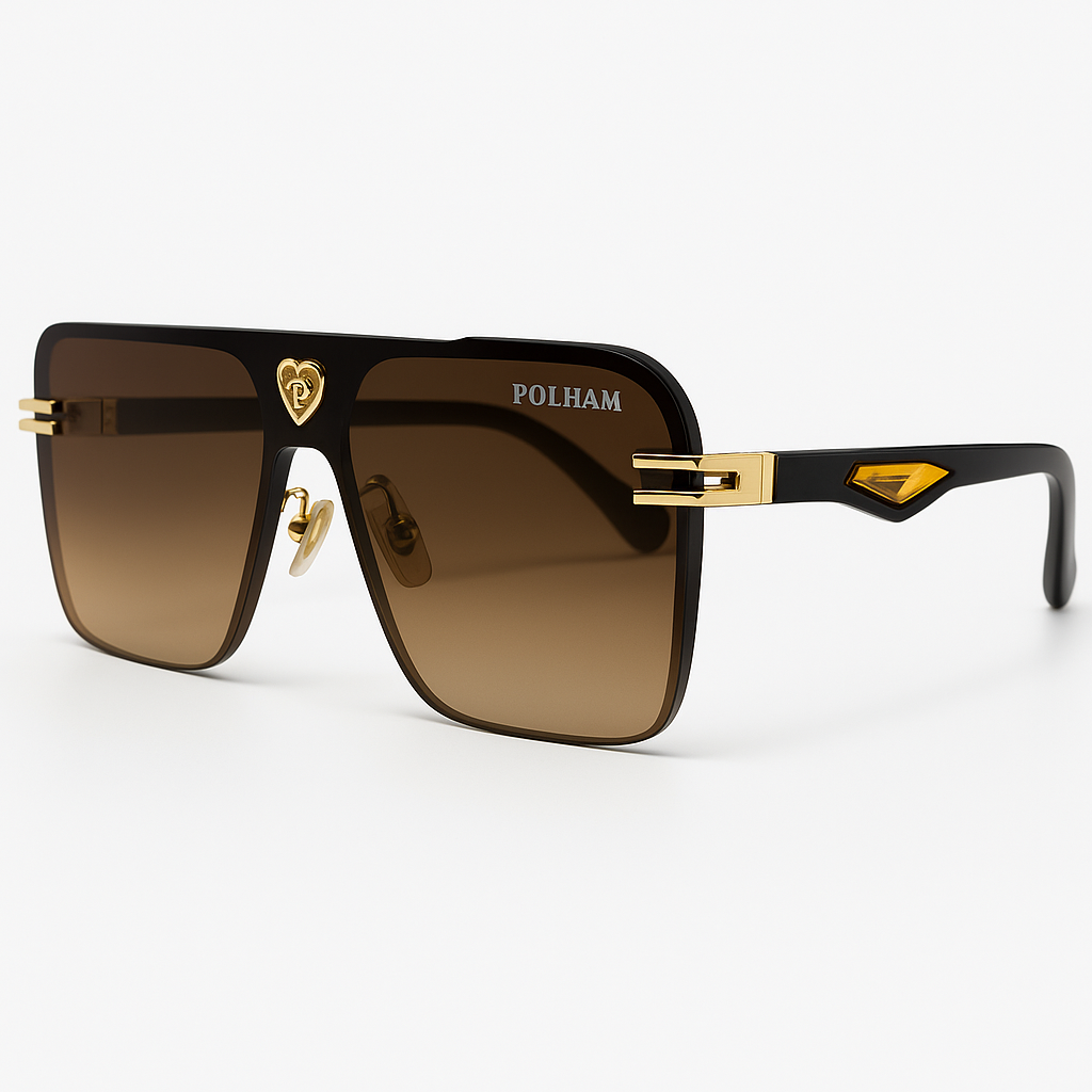 Image of POLHAM-Inspired Premium Flat-Top Designer Sunglasses