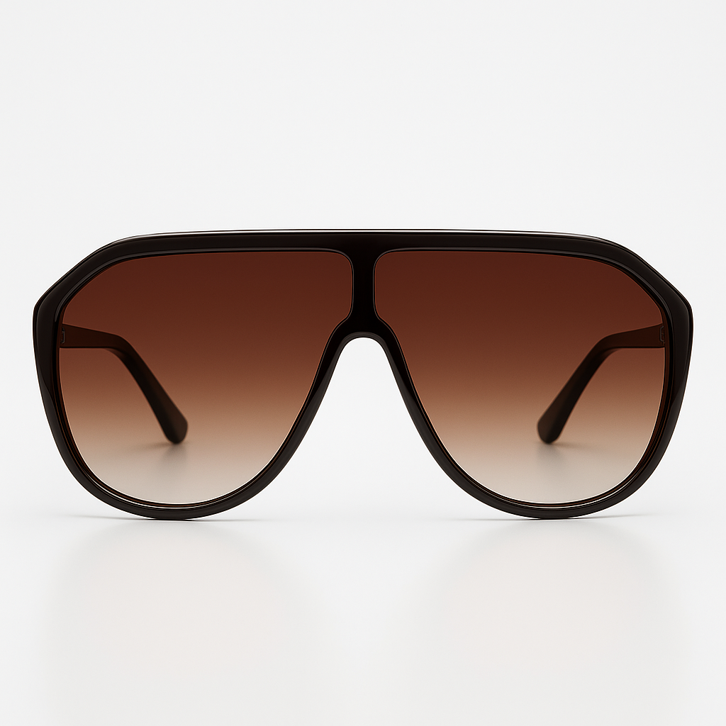 Image of Elite-Inspired Aviator Shield Sunglasses