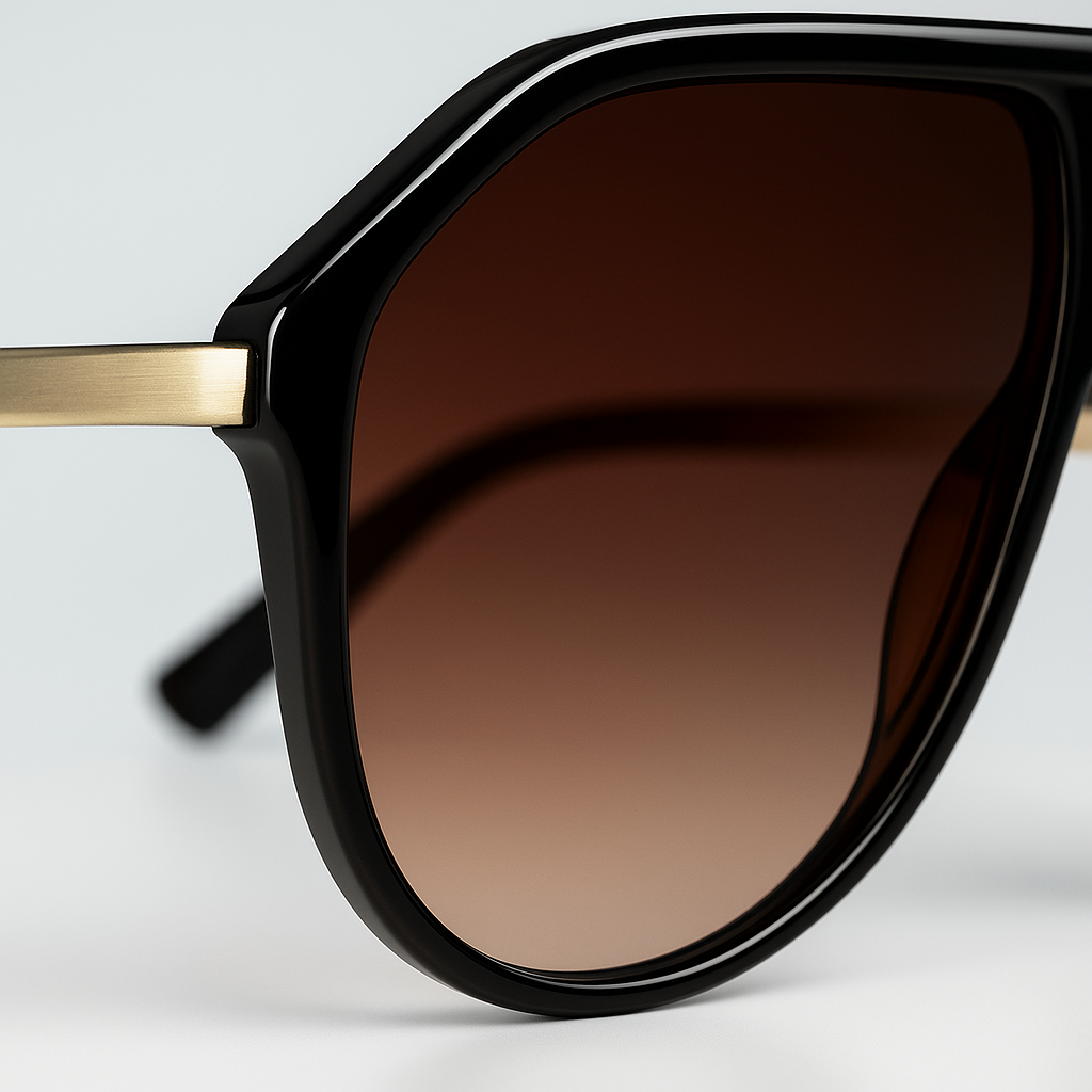 Image of Elite-Inspired Aviator Shield Sunglasses